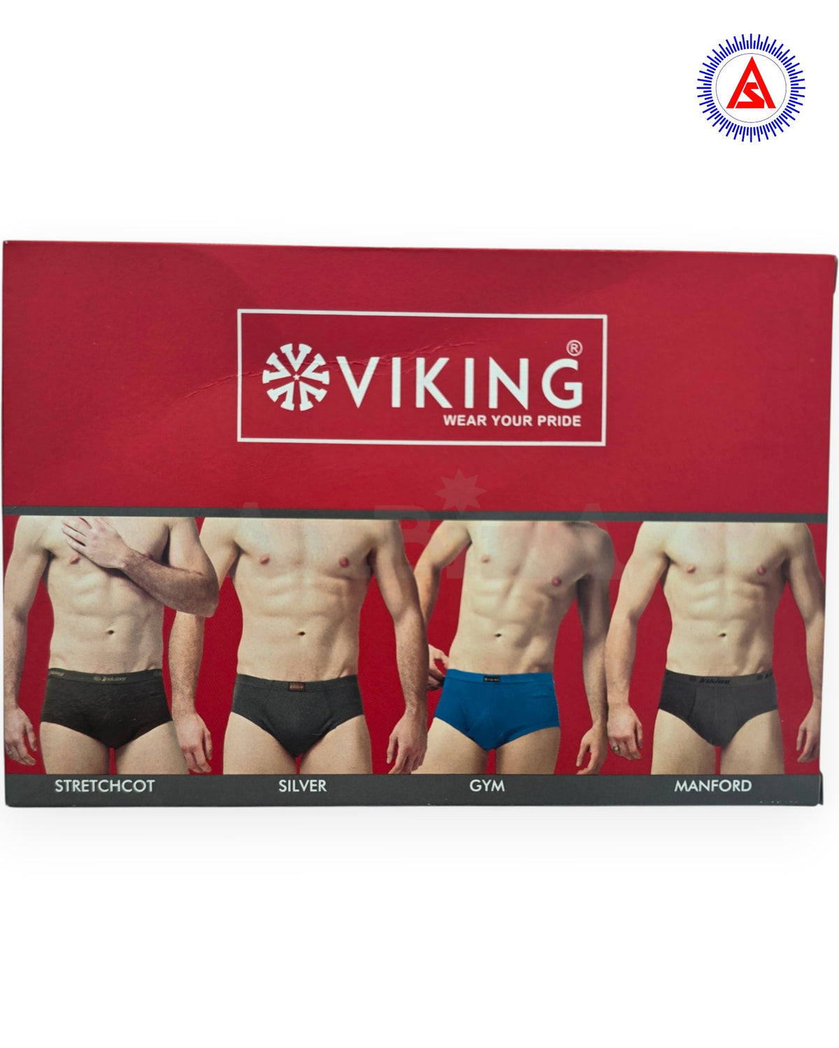 Viking briefs packaging showing Stretchcot range