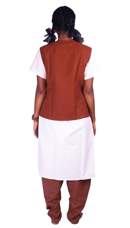 Vivekananda School Uniform - OverCoat For Girls | Solid Uniform Waistcoat for Girls | Coat for Students | Refer to The Size Chart in The Product Image Before Ordering
