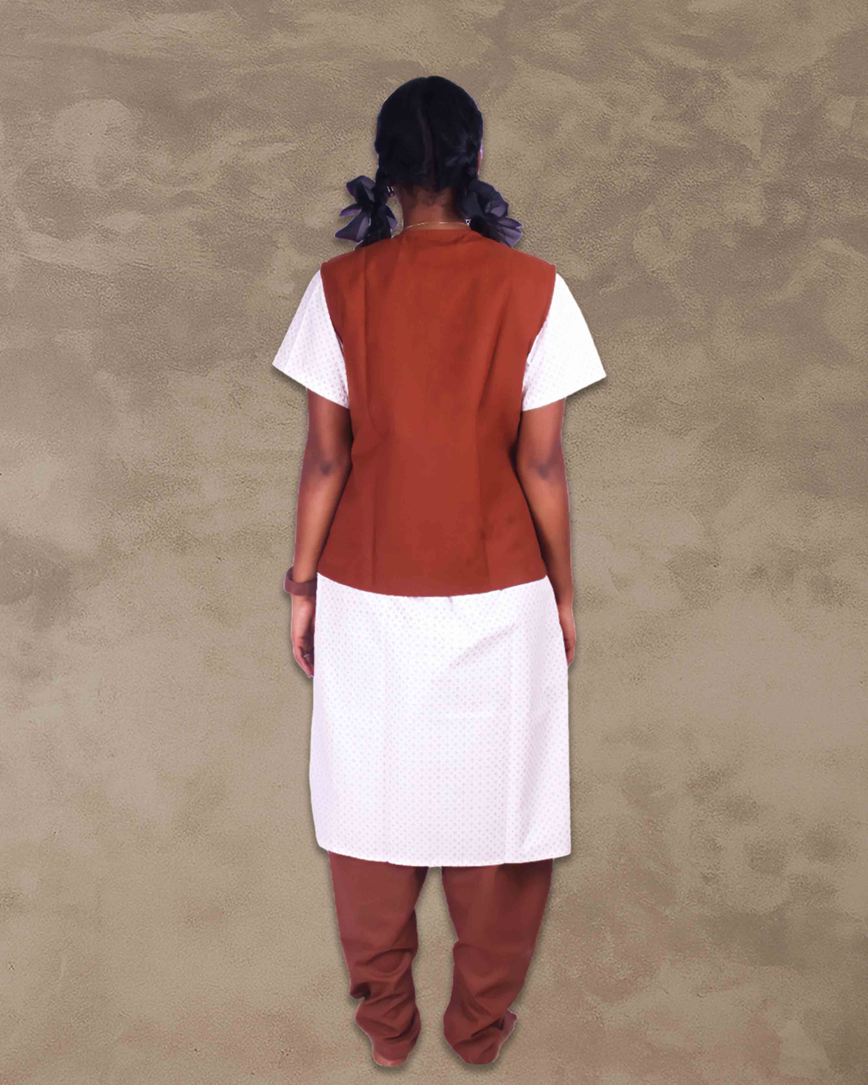 Uniform - OverCoat For Girls | Solid Uniform Waistcoat for Girls | Coat for Students | Refer to The Size Chart in The Product Image Before Ordering