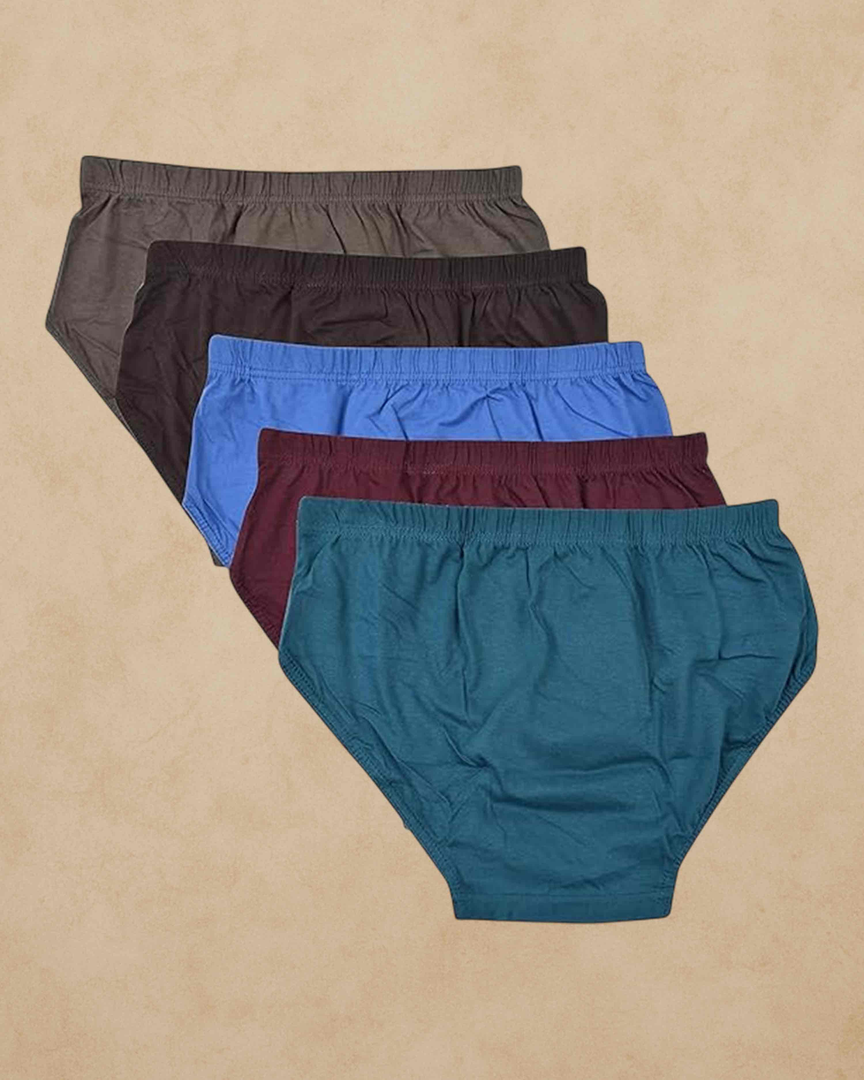VIKING® Men's Cotton Brief (Inner Elastic Viki) Packs Assorted Colour