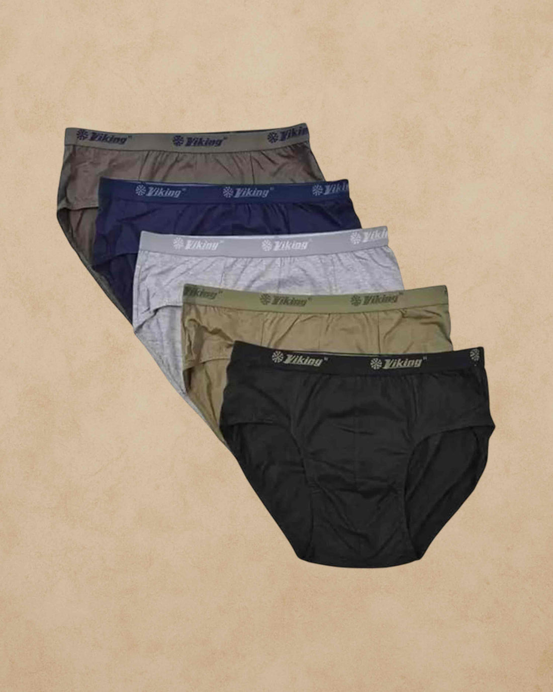 Viking Men's Cotton Briefs OE (MIKI) (Pack of 5) (VK06_95_Multicoloured_95 CM)