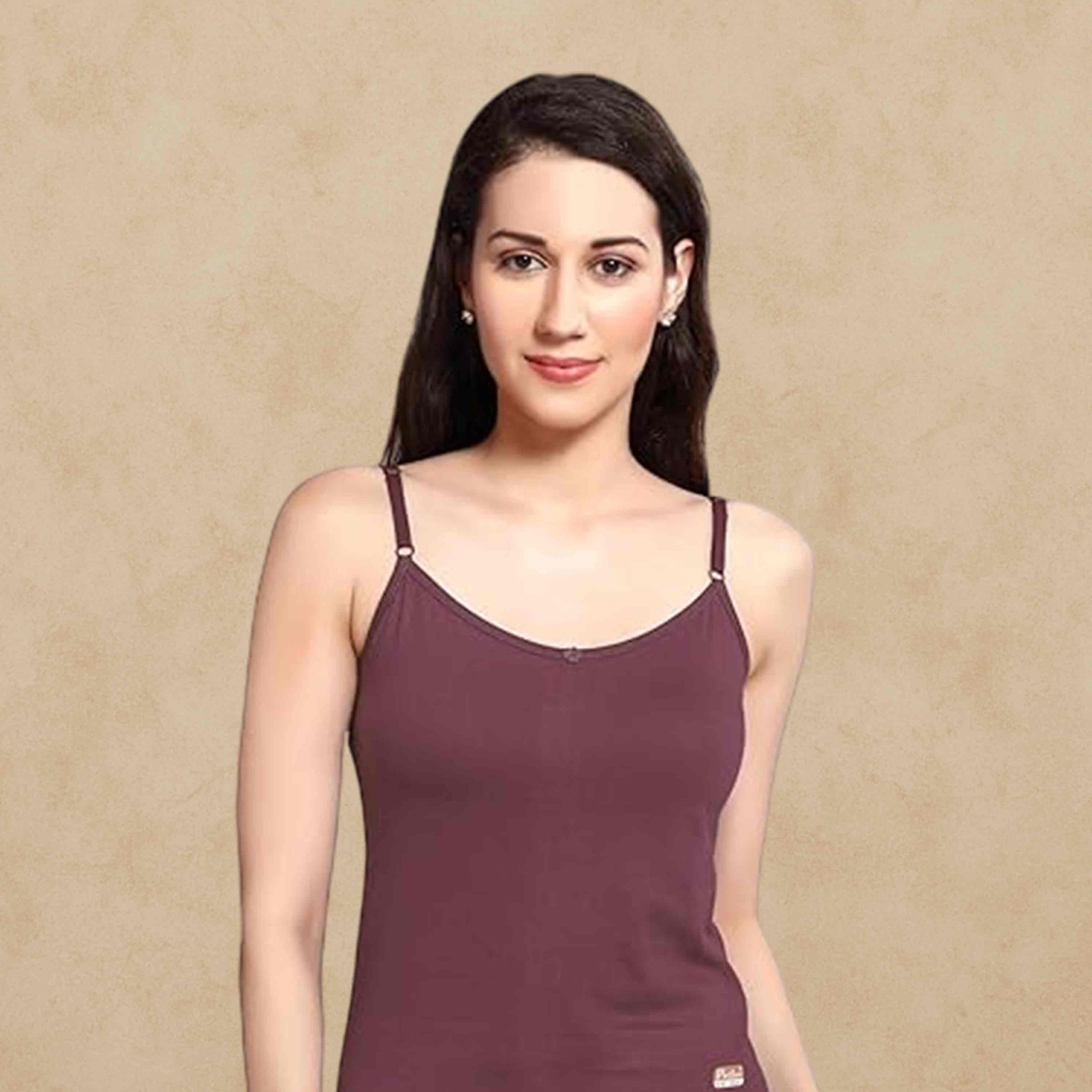 Prithvi® Joshi Slip (Adjustable Strap) for Girls & Women's/Camisole - Multicolour # Premium Wear # Colour May Vary #