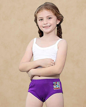 Girls Inner Elastic IE Brief Jetty (Pack of 6) Colour May Vary