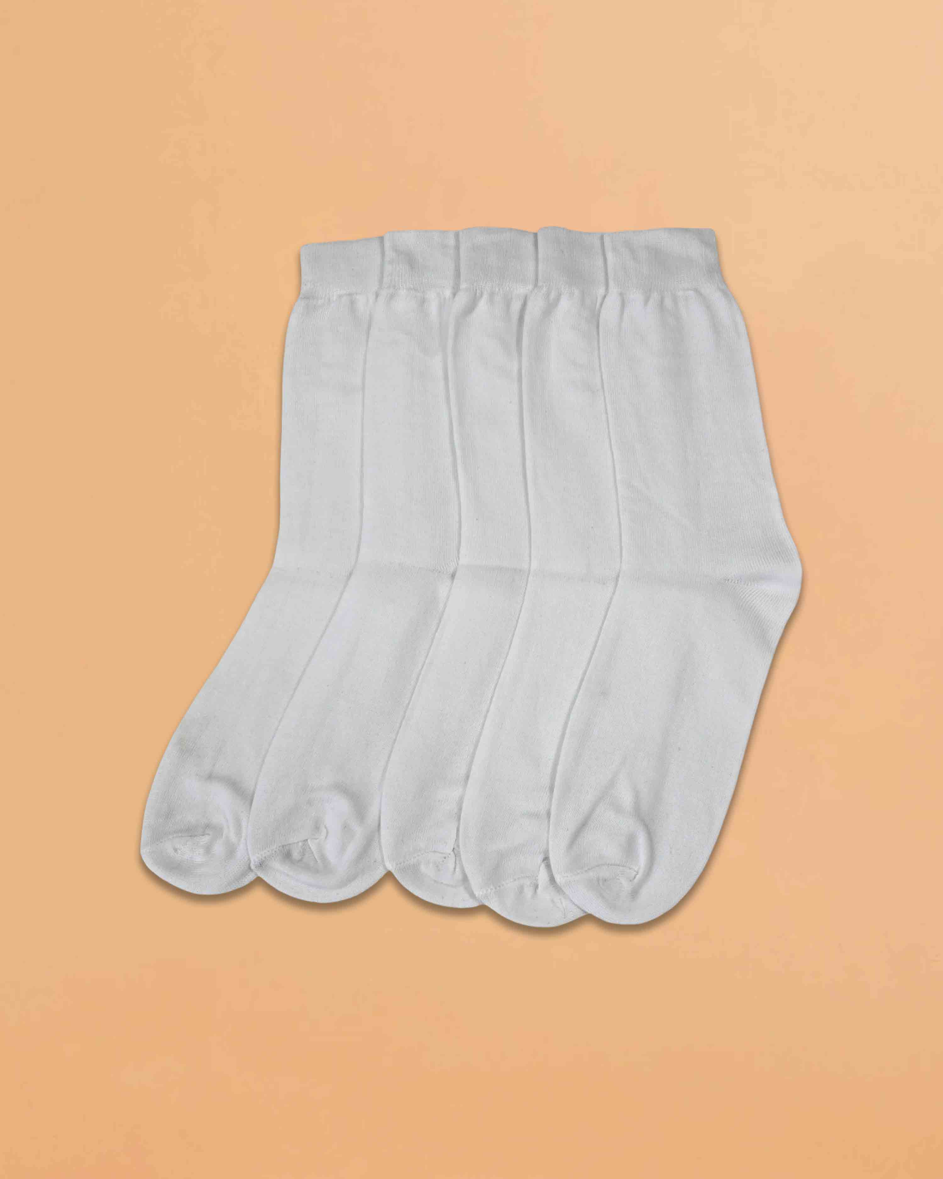 Boys and Girls Full Length Plain Black Plain Organic Combed Cotton School Socks Pack