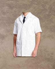 Casual Style Lab Coat For Chemistry Lab & Medical Students | Half Sleeves Lab Coat for All Professional Diagnostics, Technicians, Laboratory