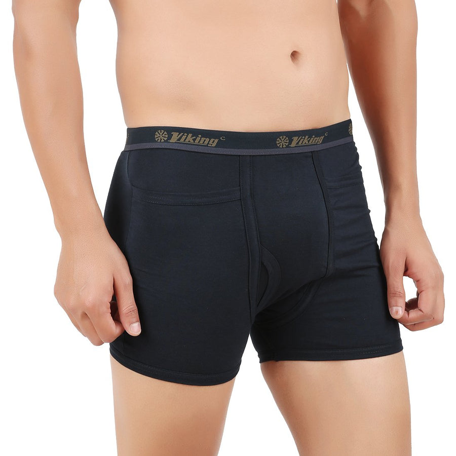 Viking Men's Cotton Trunks (Pack of 2) Color Vary