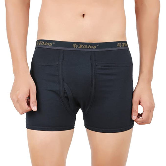 Viking Men's Cotton Trunks (Pack of 2) Color Vary