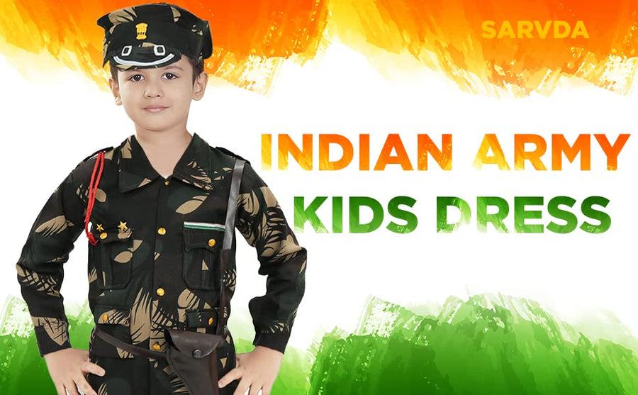 Army Police BSF dress for kids |Army Costumes for Kids| Police dress for boys and girls| Army, Police, Freedom Fighters Community Helper