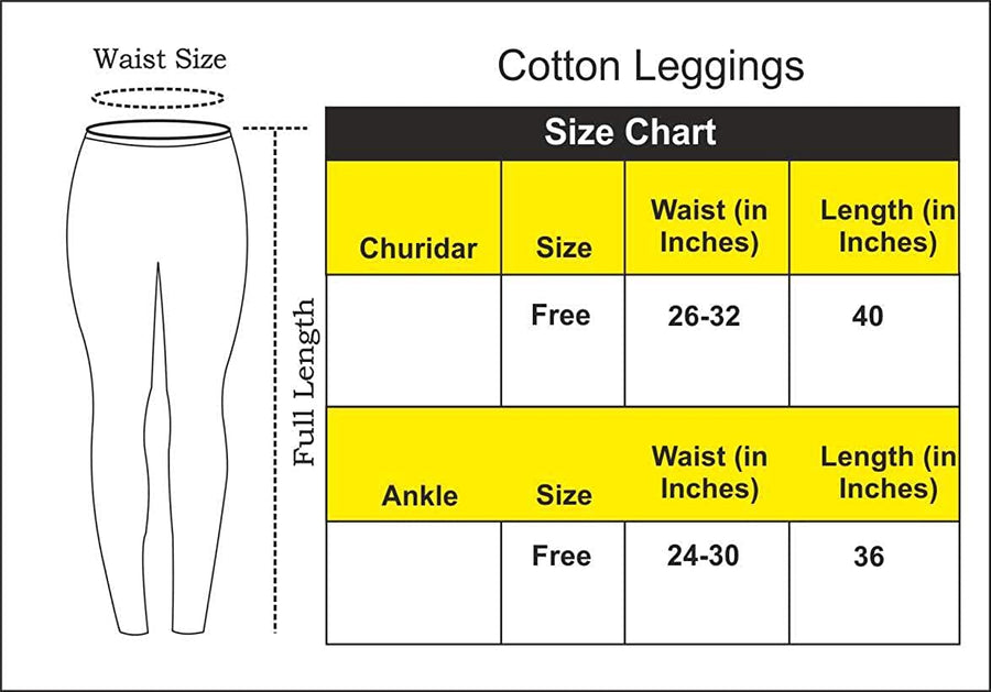 Cotton Leggings for Woman Combo Free Size - Pack of 2