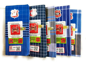 Nandu Men's Cotton Lungies - Pack of 5 (Multicolour_Free Size)