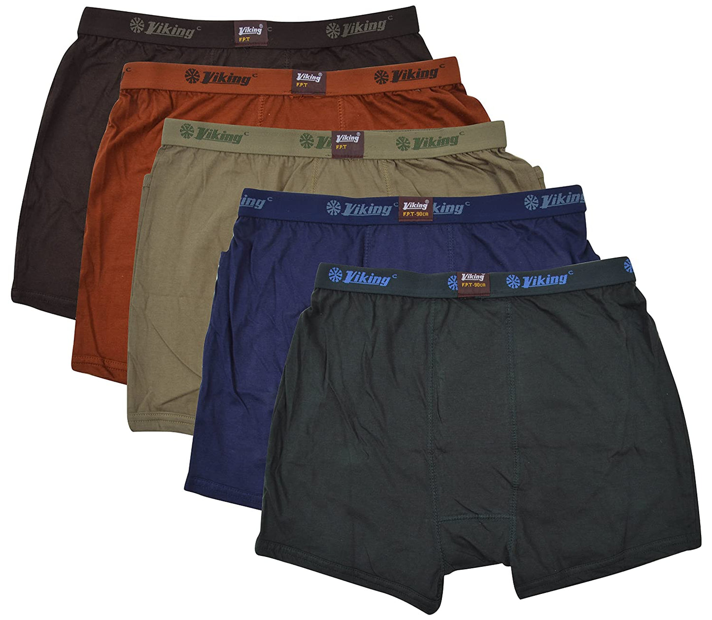 Viking Men's Cotton Trunks (Pack of 5)