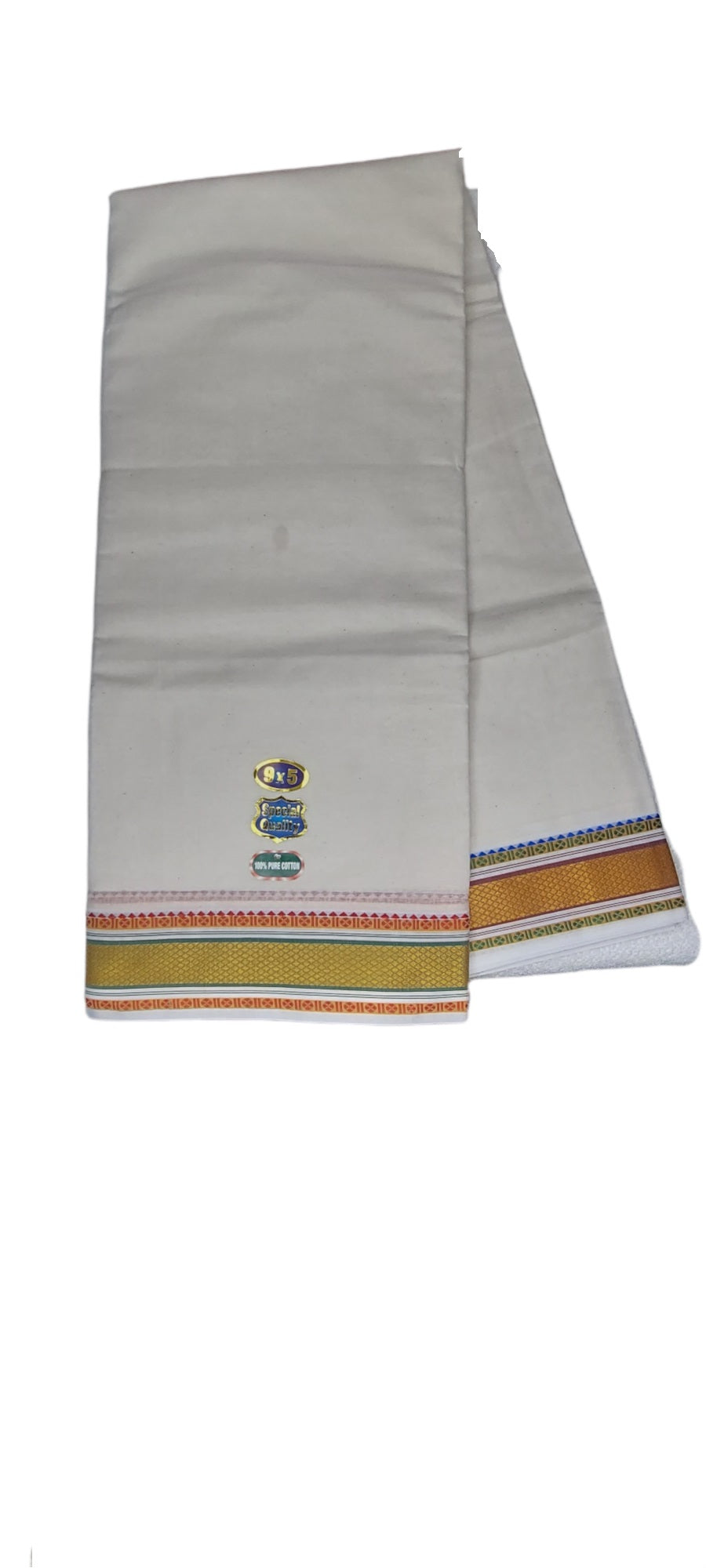 MUTHU PET Cotton Mens Panjakejam Dhoti &amp; Towel set