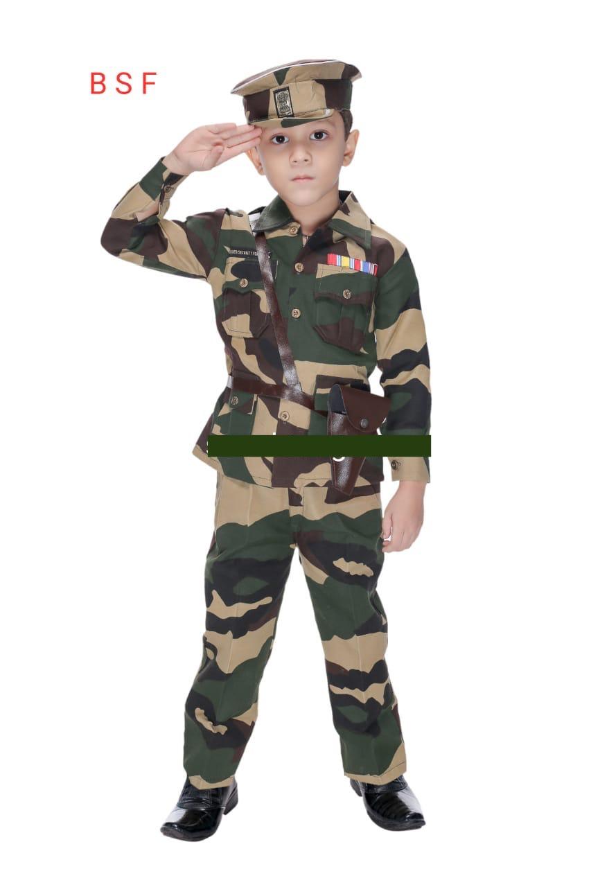 Army Police BSF dress for kids |Army Costumes for Kids| Police dress for boys and girls| Army, Police, Freedom Fighters Community Helper